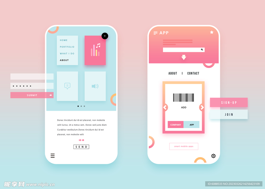 UI界面 交互设计 app
