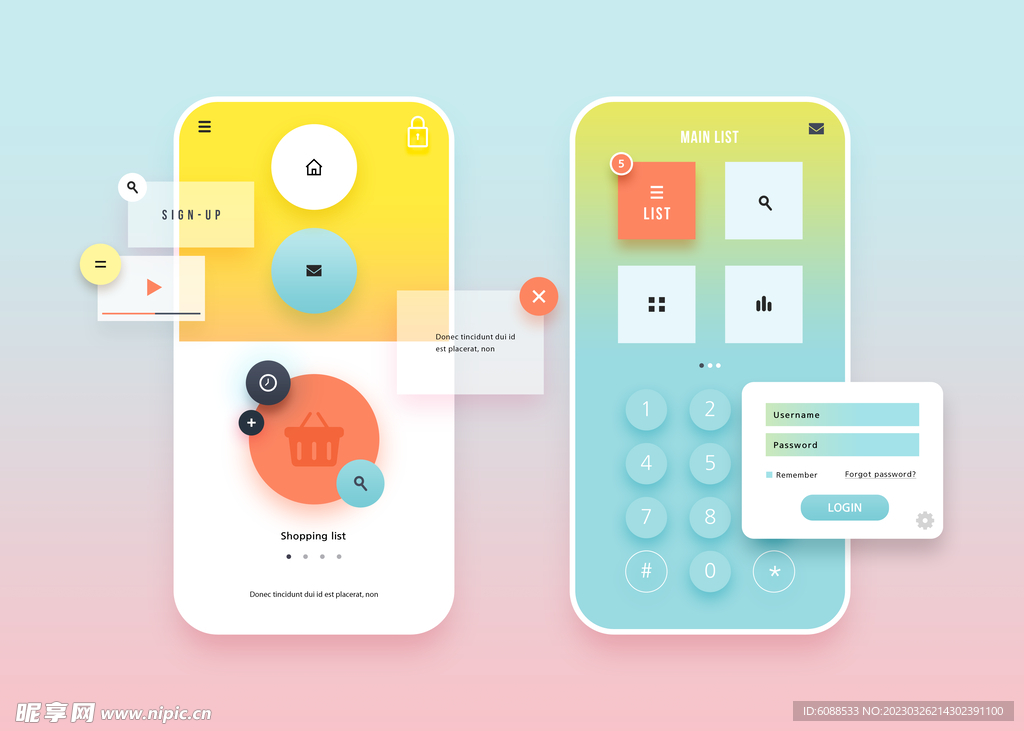 UI界面 交互设计 app