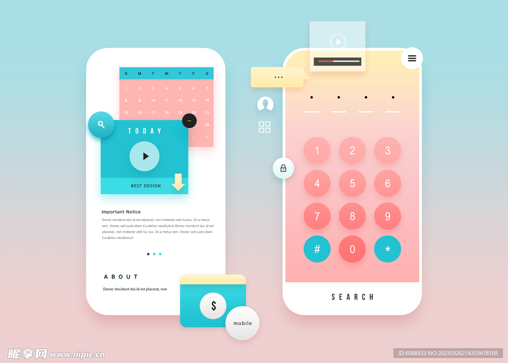 UI界面 交互设计 app 