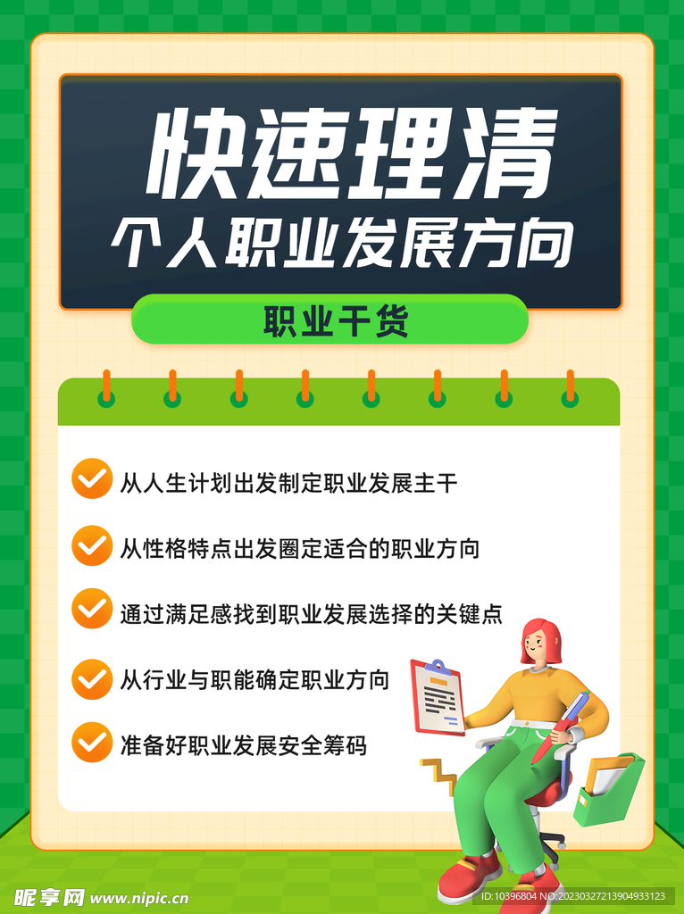 职业发展海报