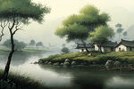 国画早春