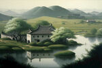 国画早春
