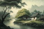 国画早春