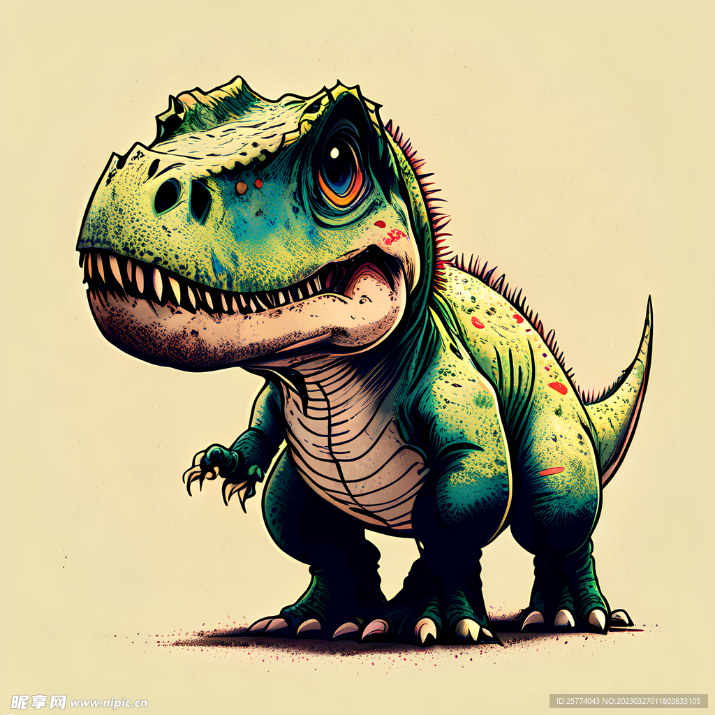 50张恐龙贴纸 涂鸦个性卡通可爱霸王龙系列创意Q版小恐龙电车贴-阿里巴巴
