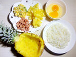 美味菠萝饭食材图片