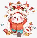 兔年舞狮子