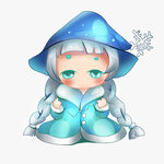 小雪插画
