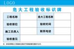 危大工程验收标识牌