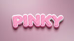 粉色艺术字样机