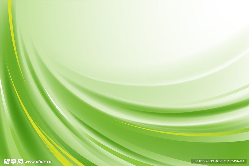 绿色曲线背景