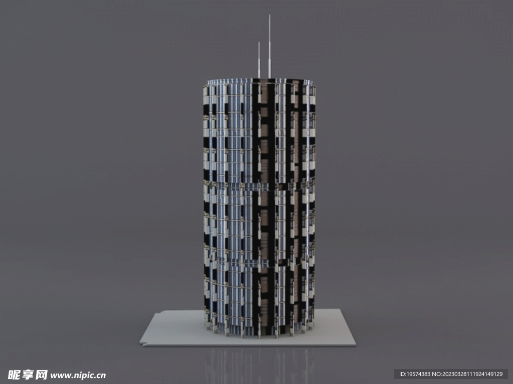 C4D模型建筑物