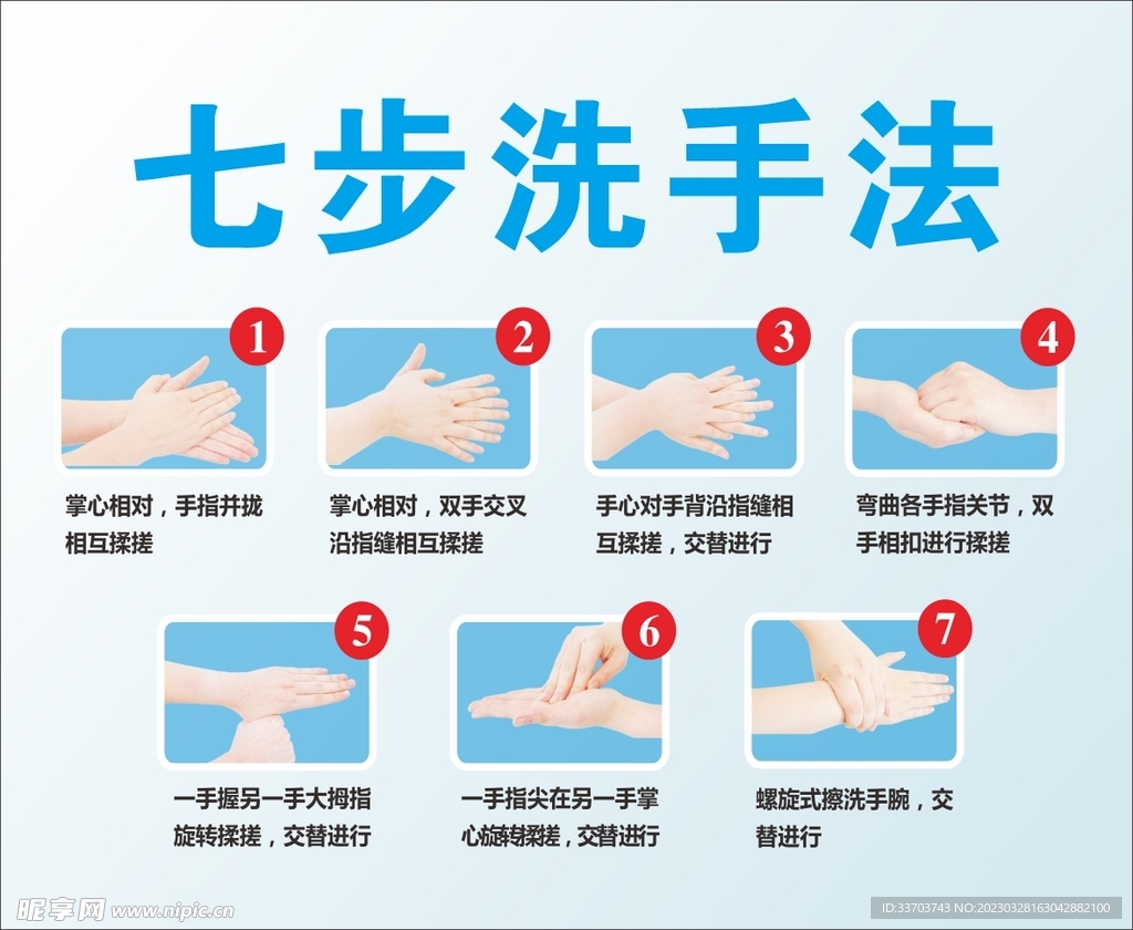 七步洗手法