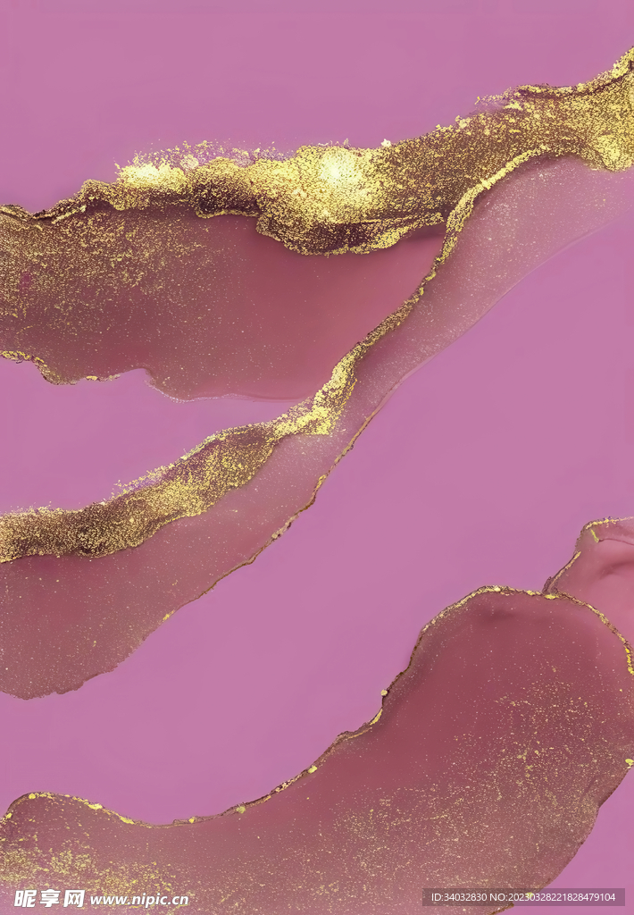粉色金箔抽象背景
