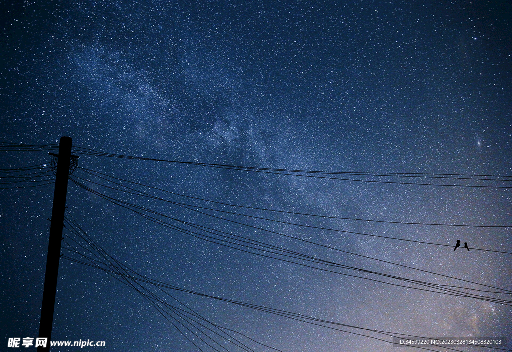 夜晚星空图片