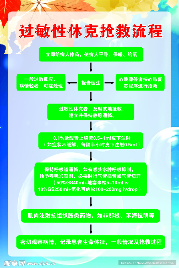 过敏抢救流程