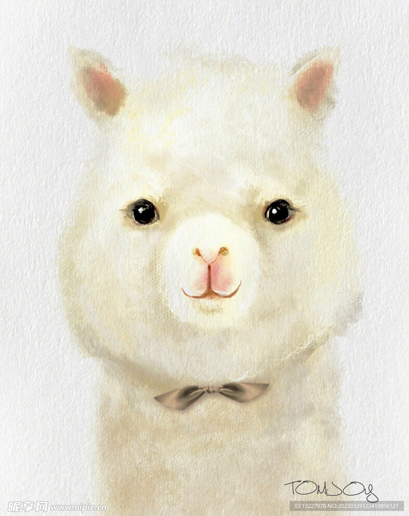 小羊驼 装饰画