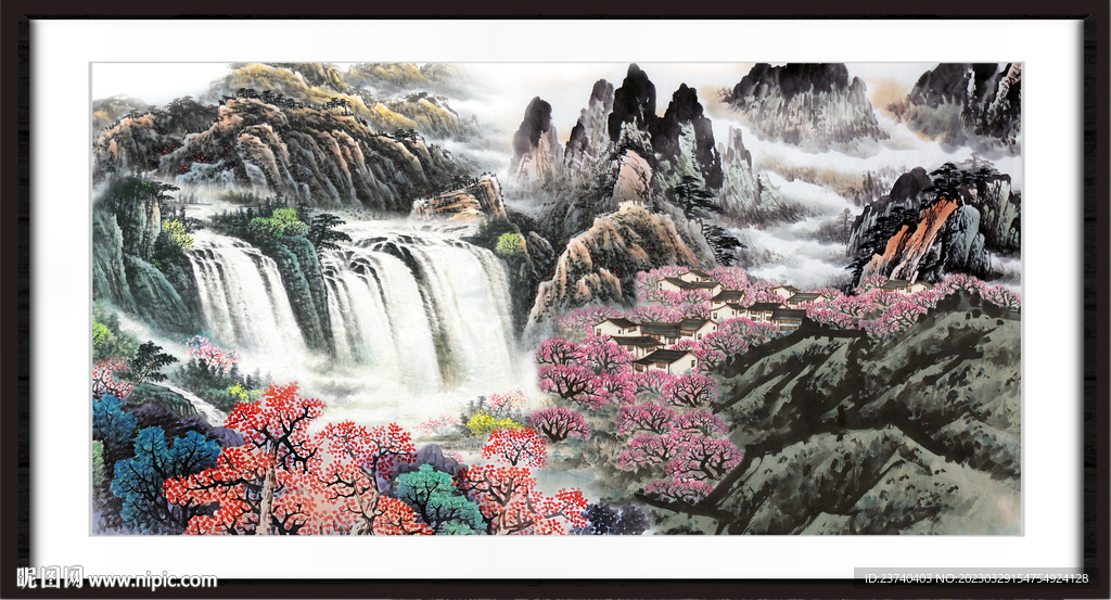 客厅中堂画 