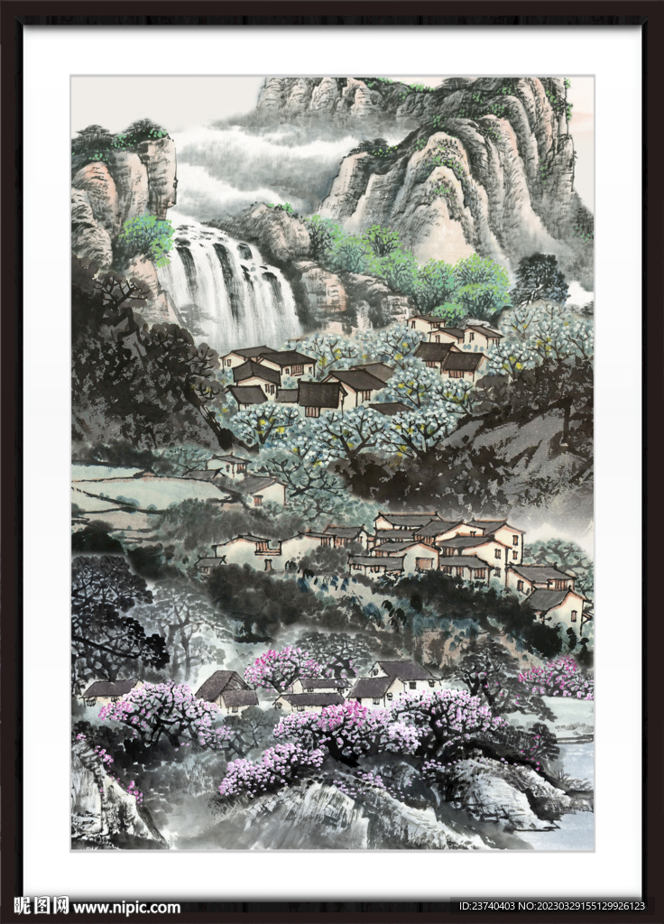 客厅中堂画 