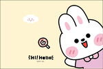 小兔子鼠标垫