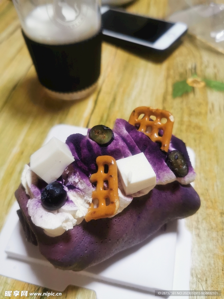 紫薯毛巾卷