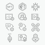 nft 概念矢量图片