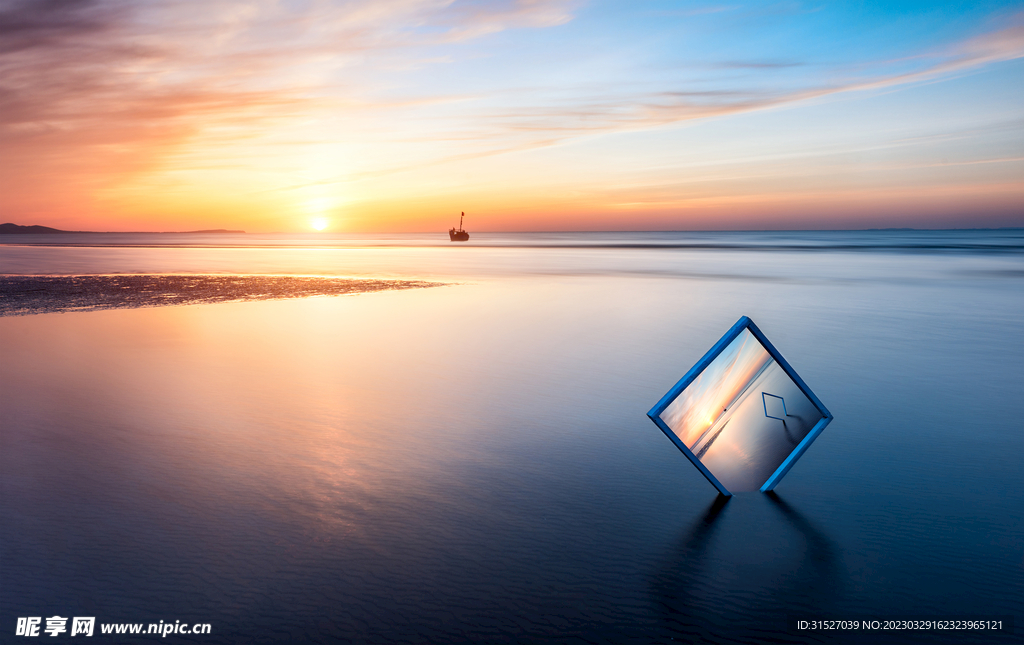 唯美海景夕阳