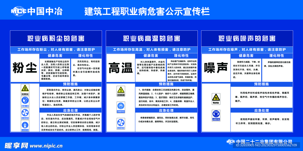 建筑工程职业病宣传栏