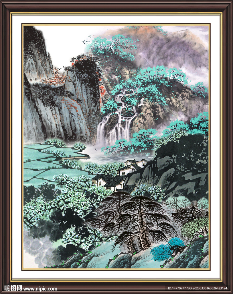 巨幅山水画 
