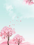  樱花背景