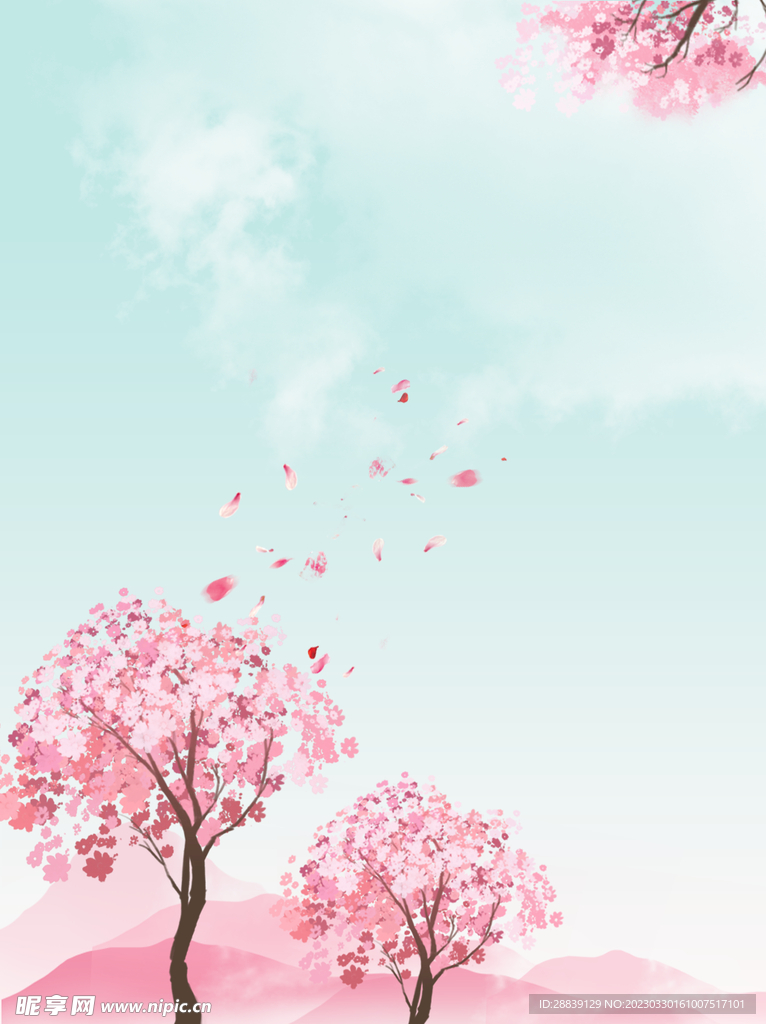  樱花背景