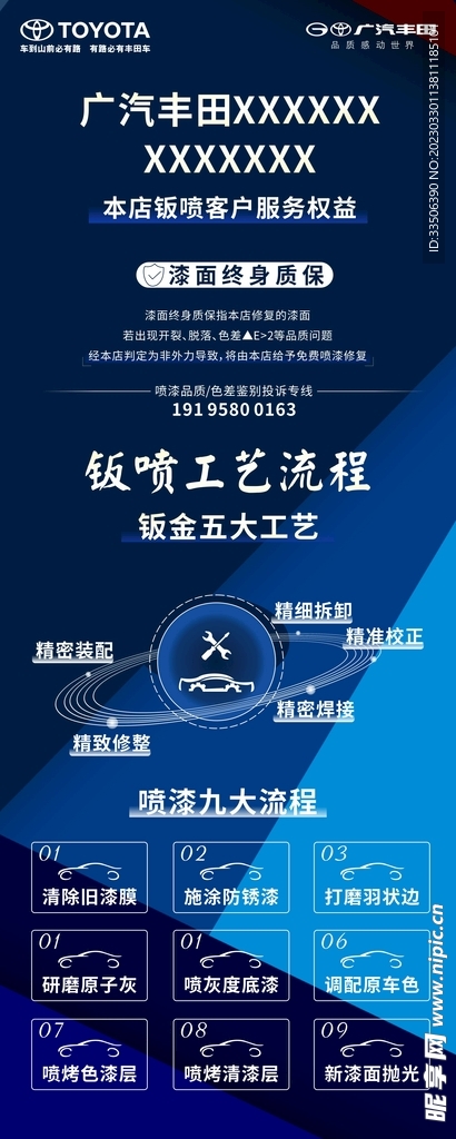 汽车钣喷工艺流程