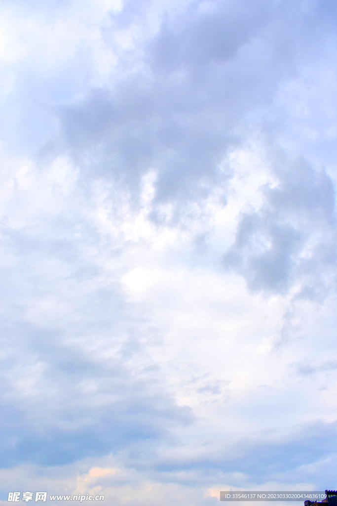 夏日蓝天白云天空纯净天空