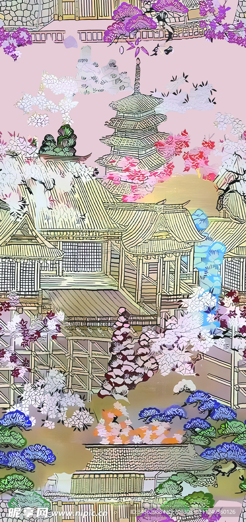 复古花