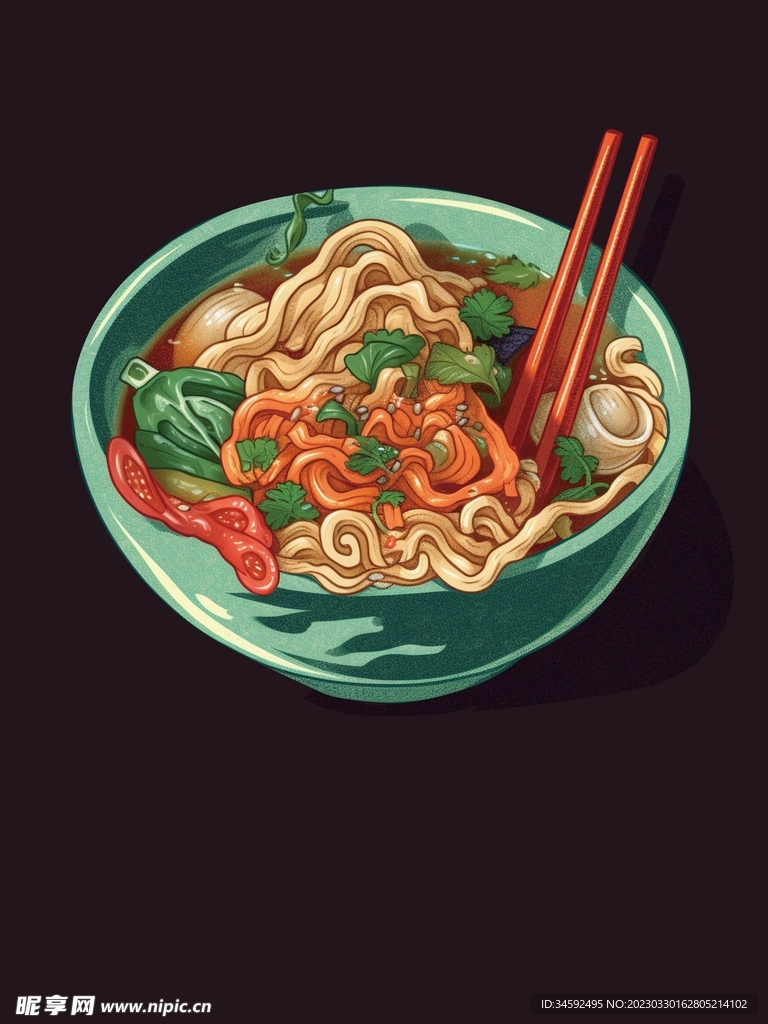 美味的国潮面条