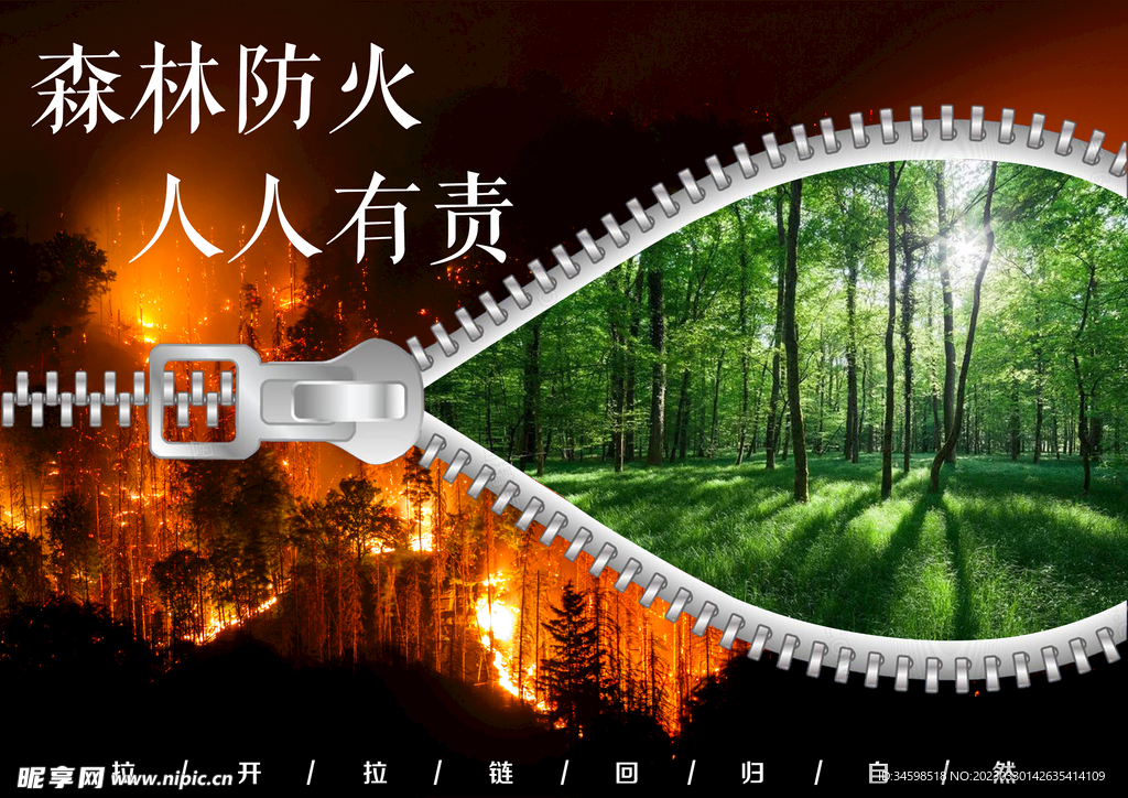 森林防火海报