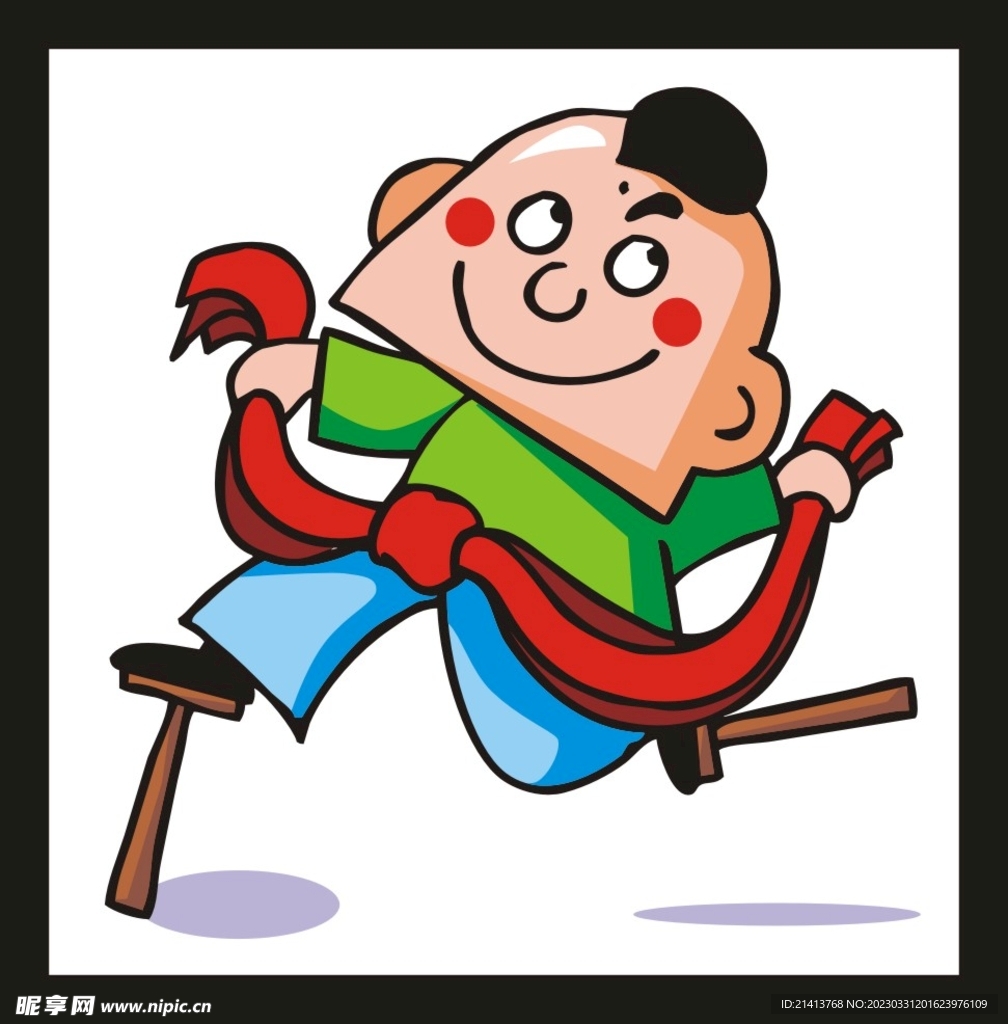 手绘男人男孩