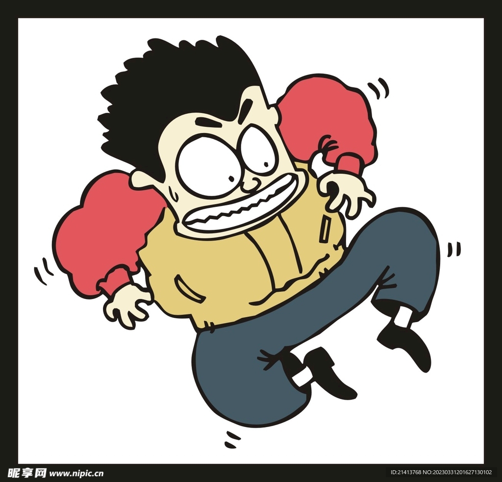 手绘男人男孩