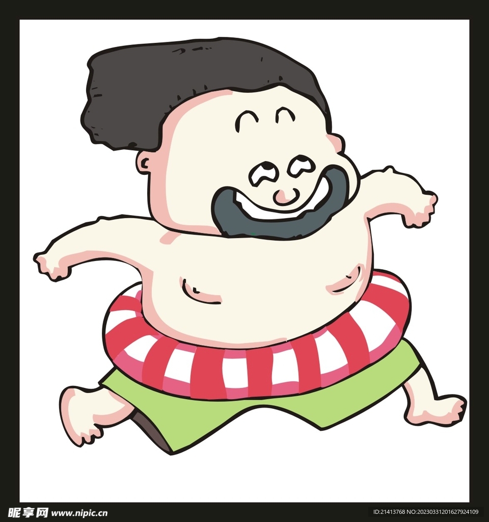 手绘男人男孩