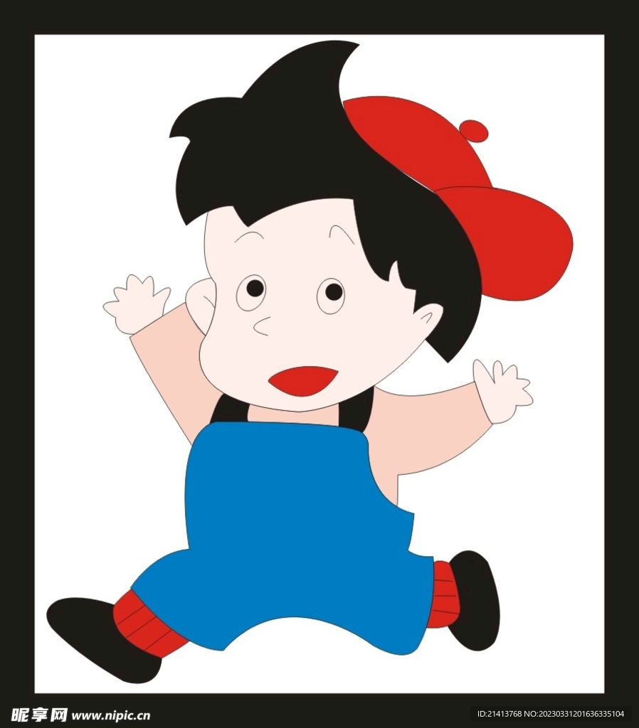 手绘男人男孩