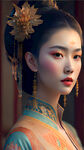 国潮人物插画