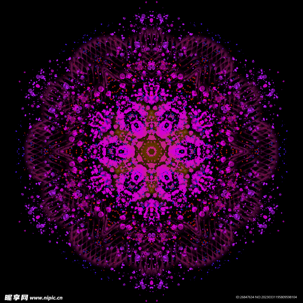 紫色花纹分层