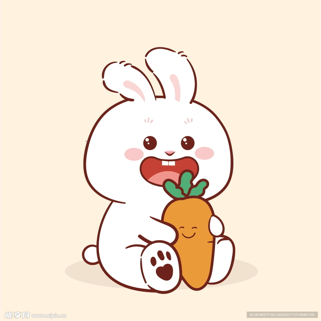 兔兔拿萝卜|动漫|单幅漫画|Fancy3_ - 原创作品 - 站酷 (ZCOOL)