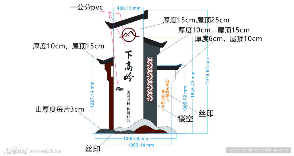 村牌 美丽乡村 乡村标识