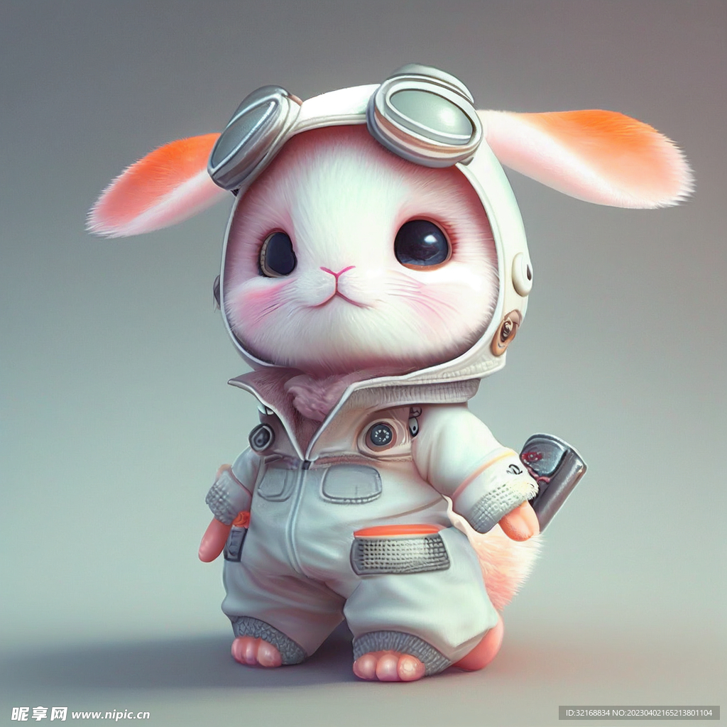 可爱宇航兔