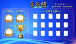 荣誉榜  光荣榜 蓝色 