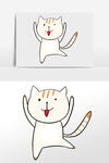 手绘猫