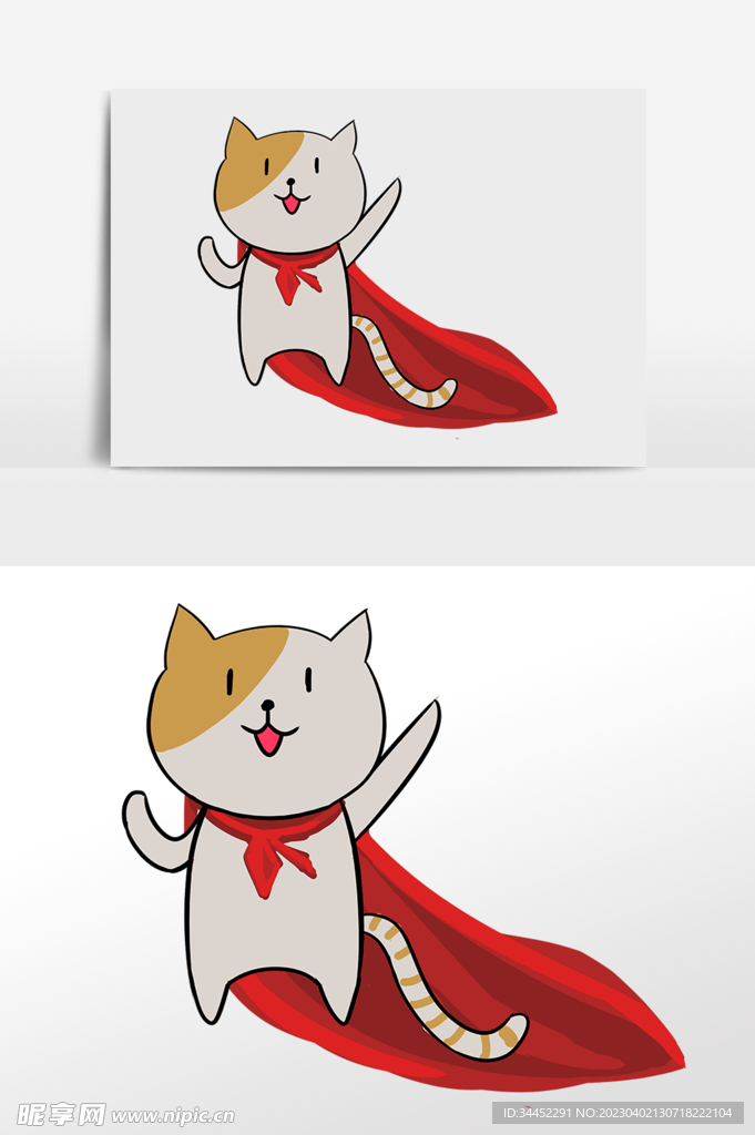 手绘猫