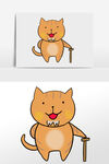 手绘猫