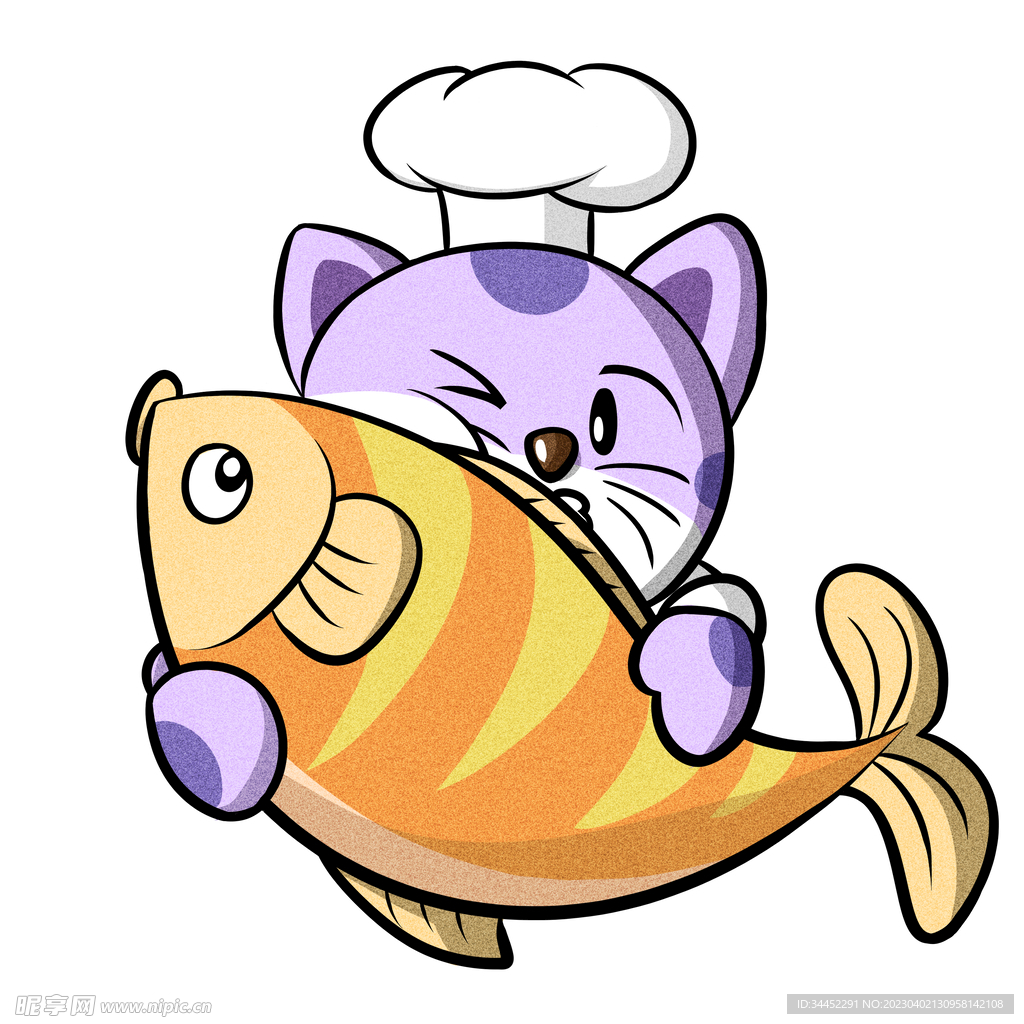 手绘猫