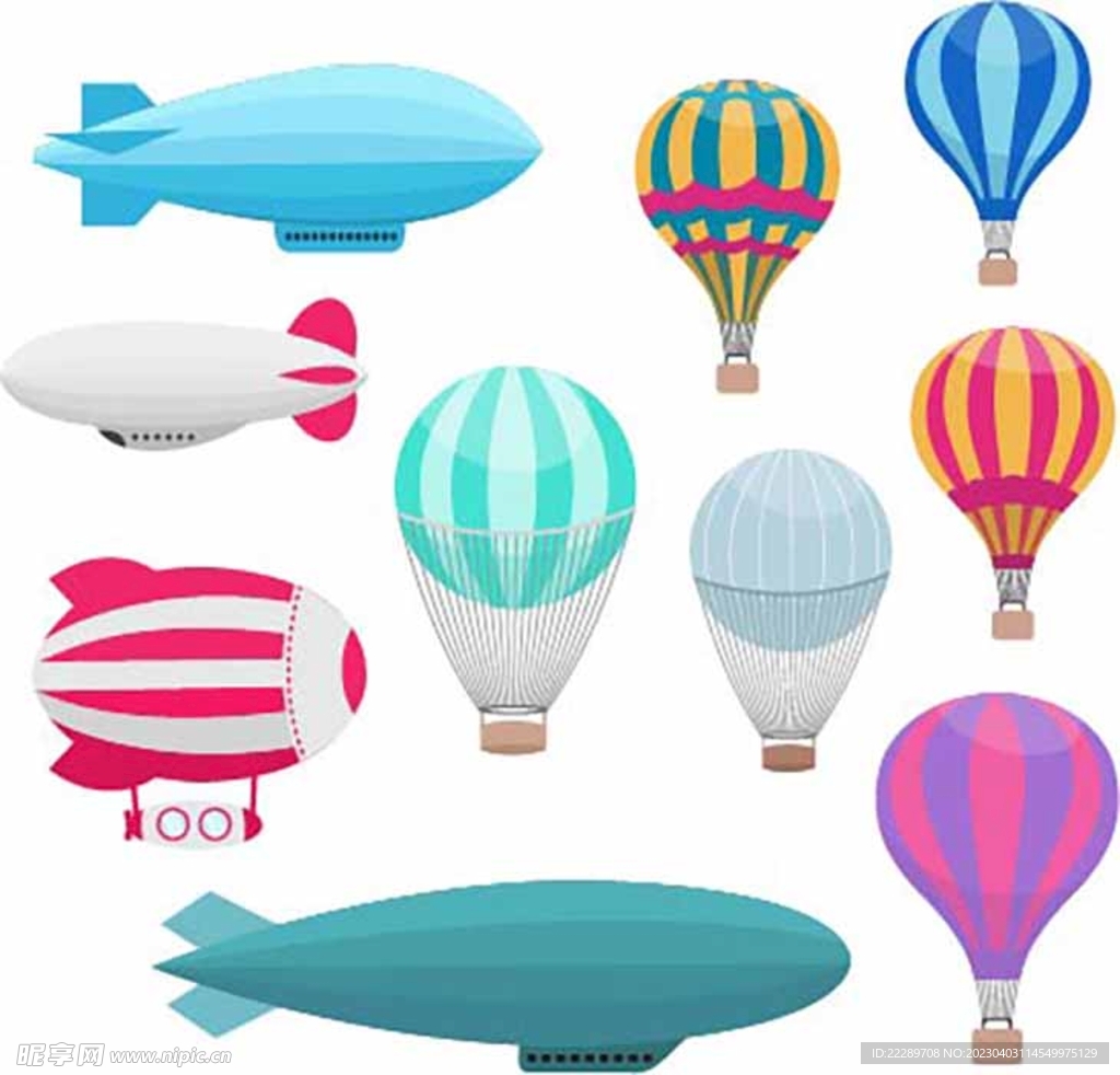 卡通热气球设计图__卡通设计_广告设计_设计图库_昵图网nipic.com